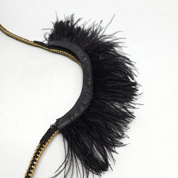 Stella and Dot Harper Feather Statement Necklace With Rhinestone Embellishments - Picture 8 of 9